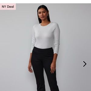 Size large New York & Company Black Ponte Boot Cut High Rise pants